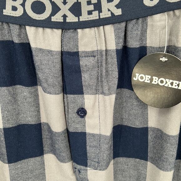 Joe Boxer Men's NWT Navy & Gray Check Pajama Bottoms Size Large - Picture 6 of 14